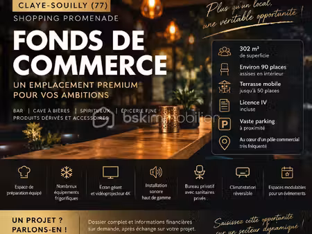 fonds de commerce à claye-souilly