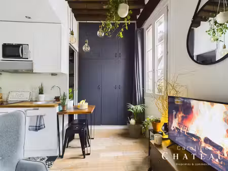 achat appartement 2 pièces 21m² paris 4ème