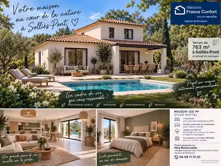 vente maison neuve 4 pièces 120 m² à sollies-pont (83210)  533 560 €