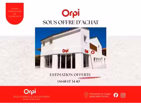 vente villa 4 pièces 95 m² à saint-estève (66240)  305 000 €