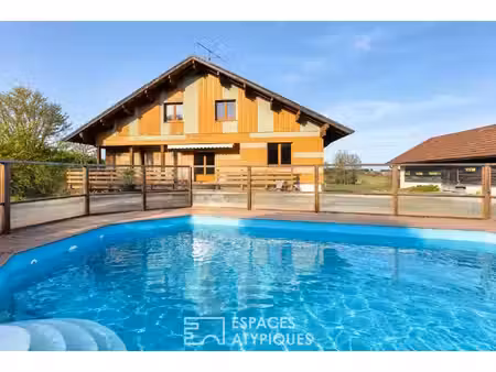 chalet familial  entre nature et frontière suisse