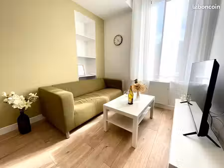 t2 meublé rénové – moderne – jardin & proche gare – chalon-sur-saône