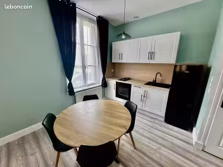 t2 meublé 42 m² refait à neuf – dieppe centre-ville