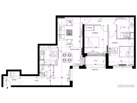 appartement 3 pièces 75 m²