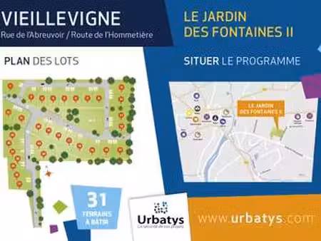 vente terrain à vieillevigne (44116) : à vendre / vieillevigne