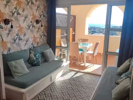 location appartement 2 pièces avec terrasse vue mer de novembre à mars 27 au cap esterel à