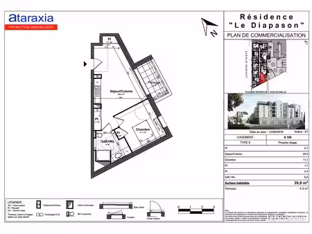 appartement 2 pièces 40 m²