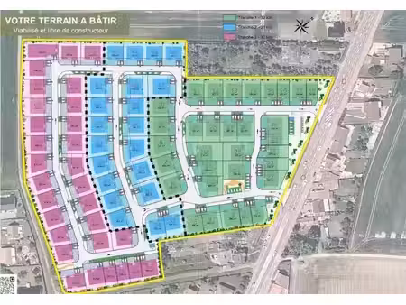 vente terrain 510 m² à sains-en-gohelle (62114)  62 300 €