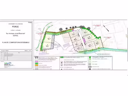 vente terrain 654 m² à forcé (53260)  79 000 €