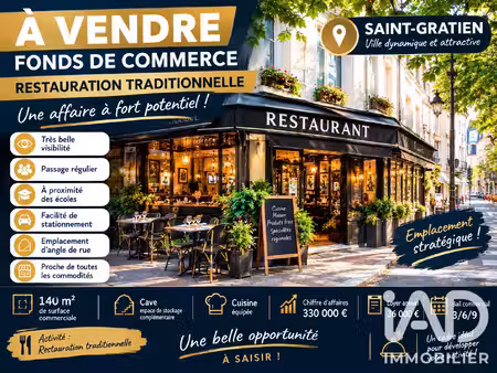 vente restaurant 140 m²