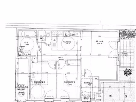 location appartement 3 pièces 68.1 m² à paris 15ème (75015)  2 554 €