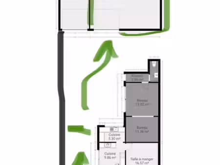 entrepôt à louer – 120 m² + mezzanine de 40 m² – seraing
