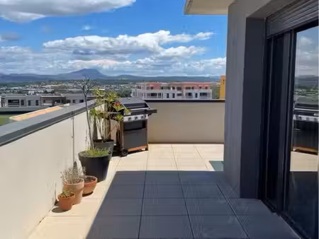 exclusivité – aix-en-provence la duranne – t2 dernier étage – terrasse 50 m² – vue sainte-
