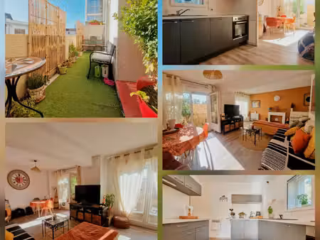 appartement f4 lumineux + balcon + parking
