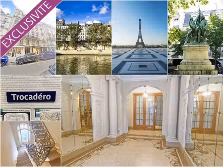 à louer - paris 16 - quartier chaillot - f5 meublé de 154 50 m²