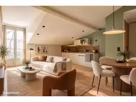 t3 rénové avec vue sur la saône – lumineux  traversant  dpe b – emplacement recherché