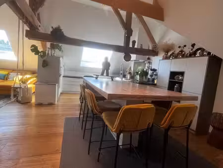 appartement sous combles d’exception – 2 chambres + bureau – grande terrasse
