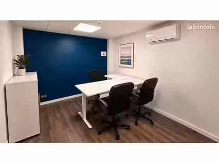 bureau privé meublé 12 m² – tout compris – parking – accès 24/7 – les angles