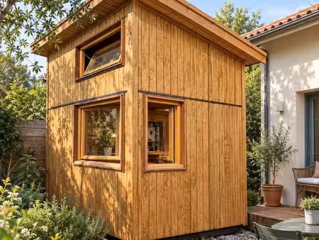 modèle d’exposition – studio  cabanon de jardin / module pré-habitable