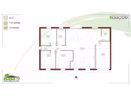 terrain 648 m² landiras
