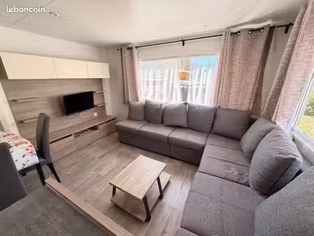 mobilhome tout équipé - camping 4 ⭐️la carabasse-vias plage
