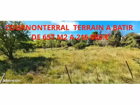 terrain 650 m² cournonterral
