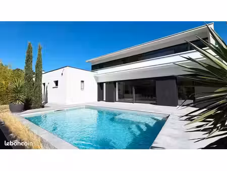 coublevie - hors lotissement – maison contemporaine 170 m² - garage double - piscine