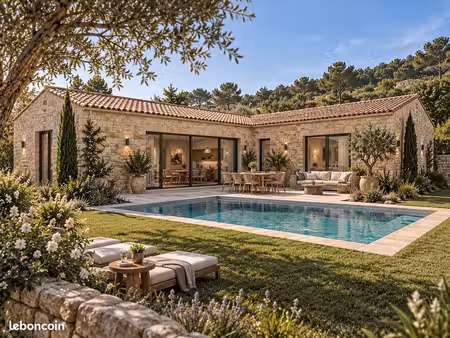 rare à claret – maison méditerranéenne de 120 m² de plain-pied sur 855 m²