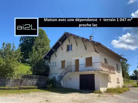 maison avec dépendance et terrain proche lac