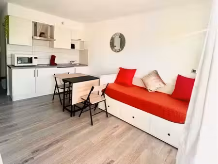 appartement meublé 22 m2 avec balcon à carnon - garantie visale exigée