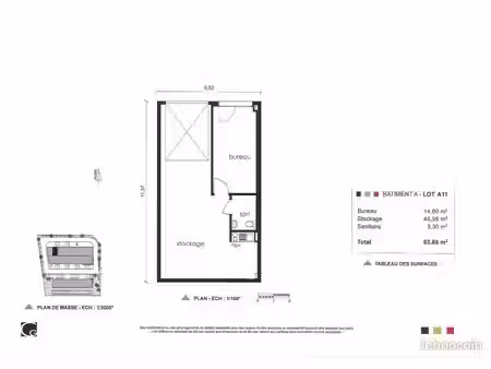 local commercial 63 m²
