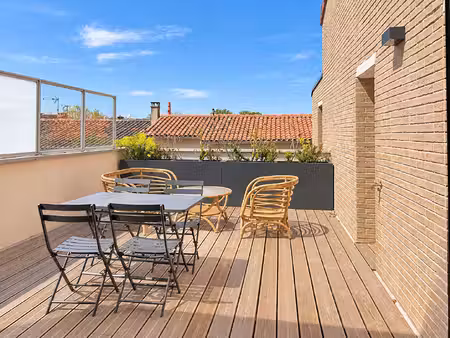 duplex sur grande terrasse