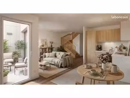 location appartement t3 neuf (57m²) - terrasse sud-est - mérignac (euphorbia)