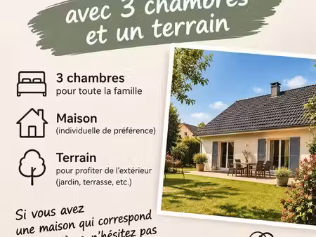 recherche maison 3 chambre
