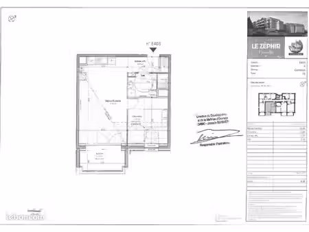 appartement 2 pièces 46 m²