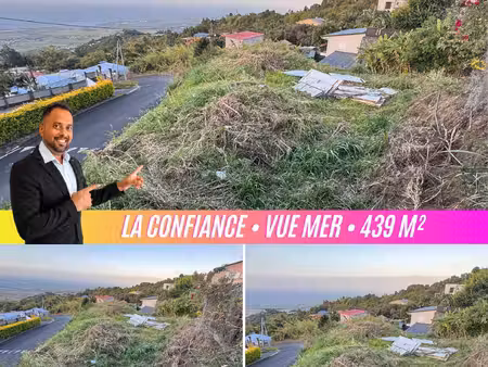 vue mer & constructible — terrain à bâtir 439 m² borné en