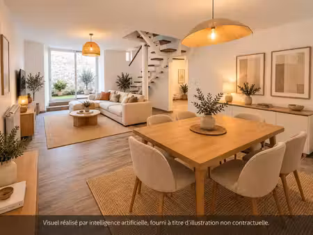 maison de ville – 3 chambres – cour privative – garage