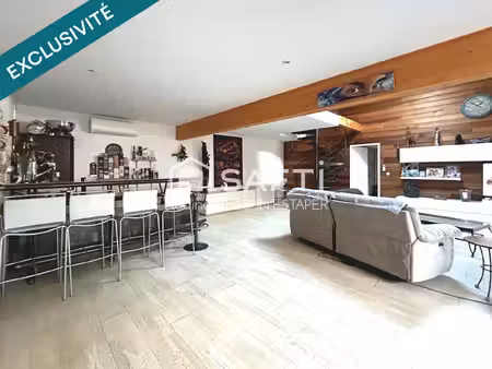 bâtiment industriel aménagé en partie en loft – 165 m²