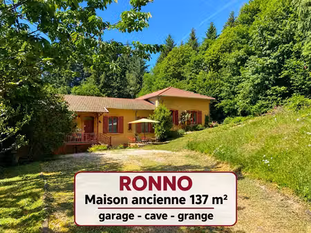 ronno - maison ancienne au coeur de la forêt - 3 chambres /2500 m2 de terrain/ grange -