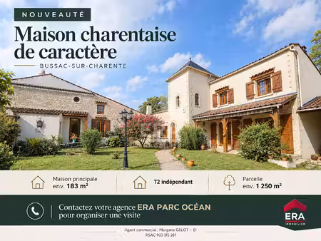 maison 9 pièces 218 m² à vendre / acheter bussac-sur-charente 17100 ? | era immobilier