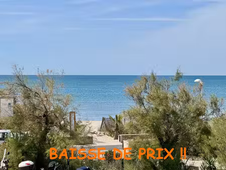 palavas rive droite 3 pièces d'architecte en 1ere ligne