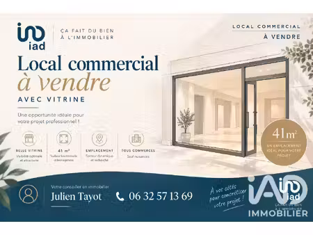 vente commerce 41 m² aytré (17440)