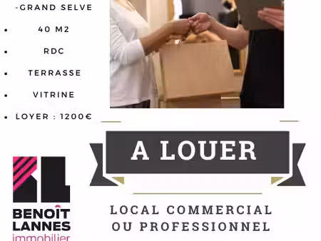 location locaux professionnels 40 m² à toulouse (31000)  1 200 €