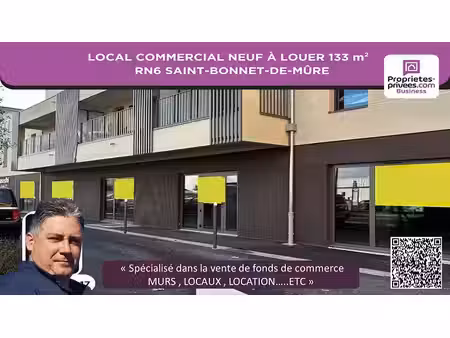 location locaux professionnels 133 m² à saint-bonnet-de-mure (69720)  4 428 €