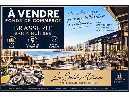 vente locaux professionnels 3 pièces 250 m² à les sables-d'olonne (85100)  185 000 €