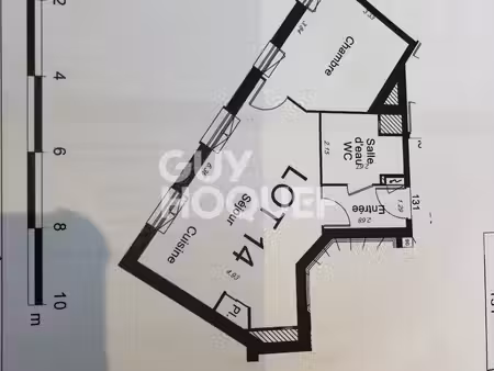 appartement le chesnay rocquencourt 2 pièce(s) 44.40 m2