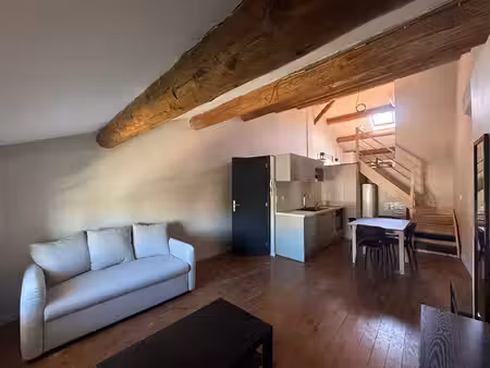 joli t2 duplex meublé de 36 33 m² rénové et climatisé en coeur de village