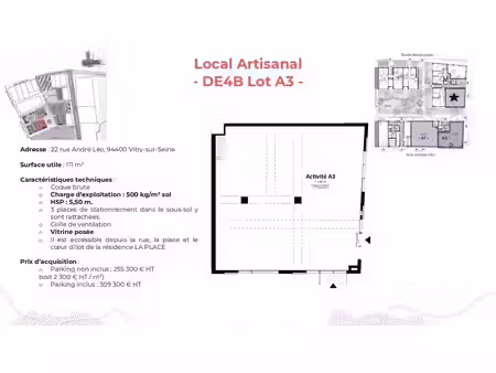 vente local d’activités vitry sur seine 94400 111m²