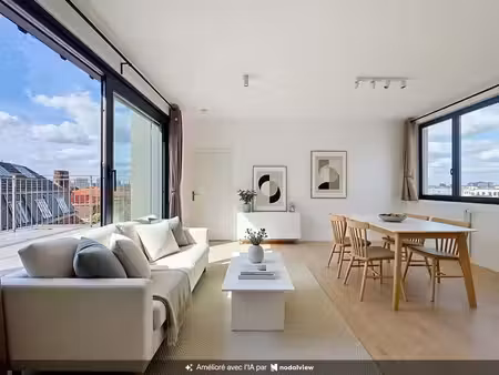 nd du sommeil apt 2ch + bureau 1sdb terrasse bail societe ok