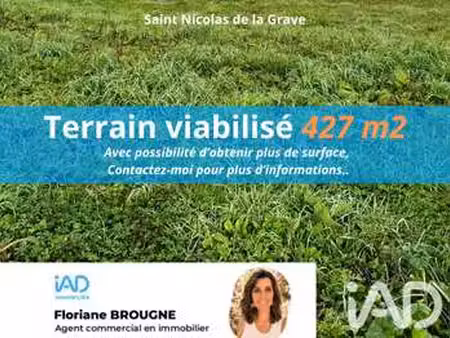 vente terrain à saint-nicolas-de-la-grave (82210) : à vendre / 427m² saint-nicolas-de-la-g
